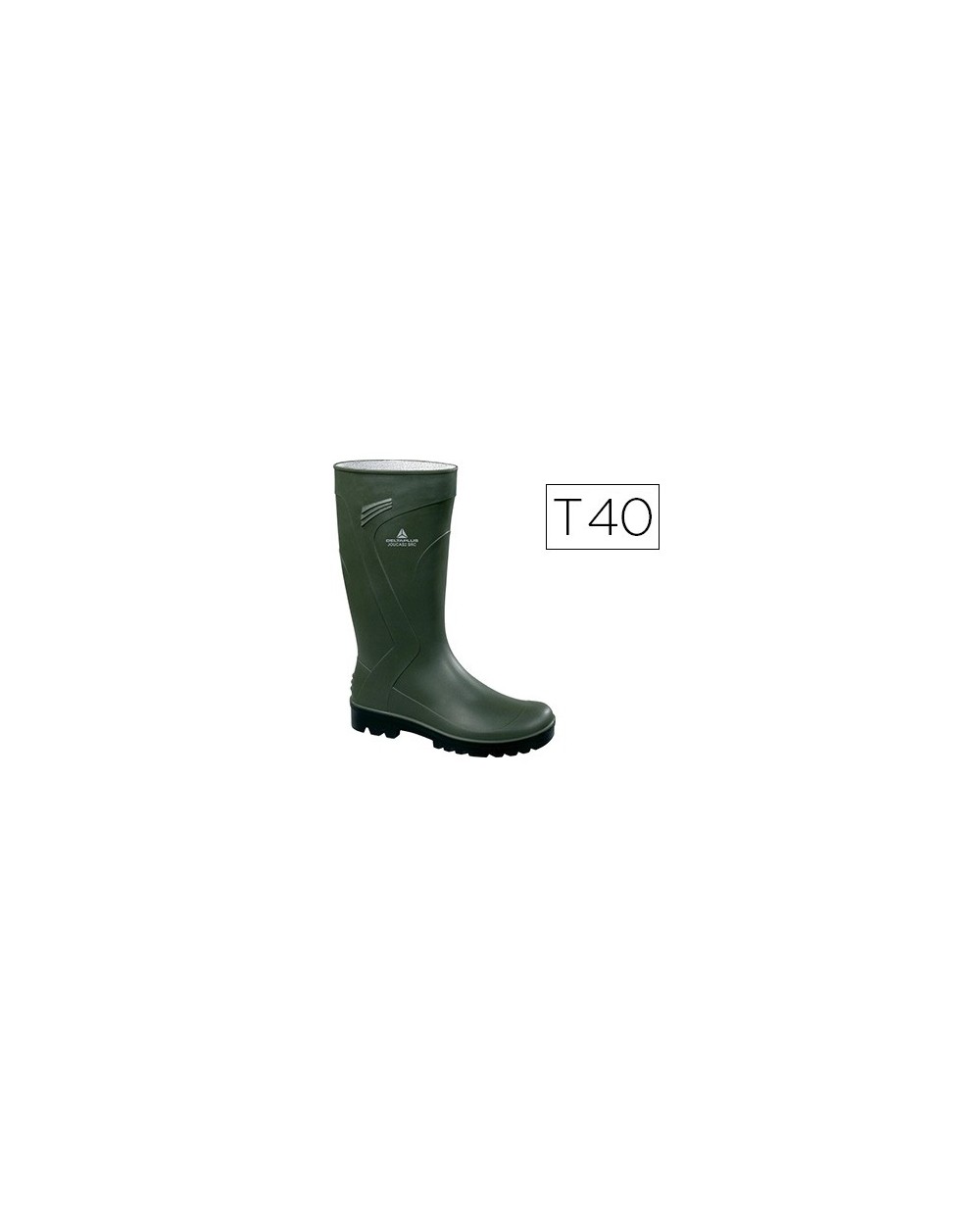 Bota deltaplus de seguridad jouca pvc verde suela de tacos talla 40