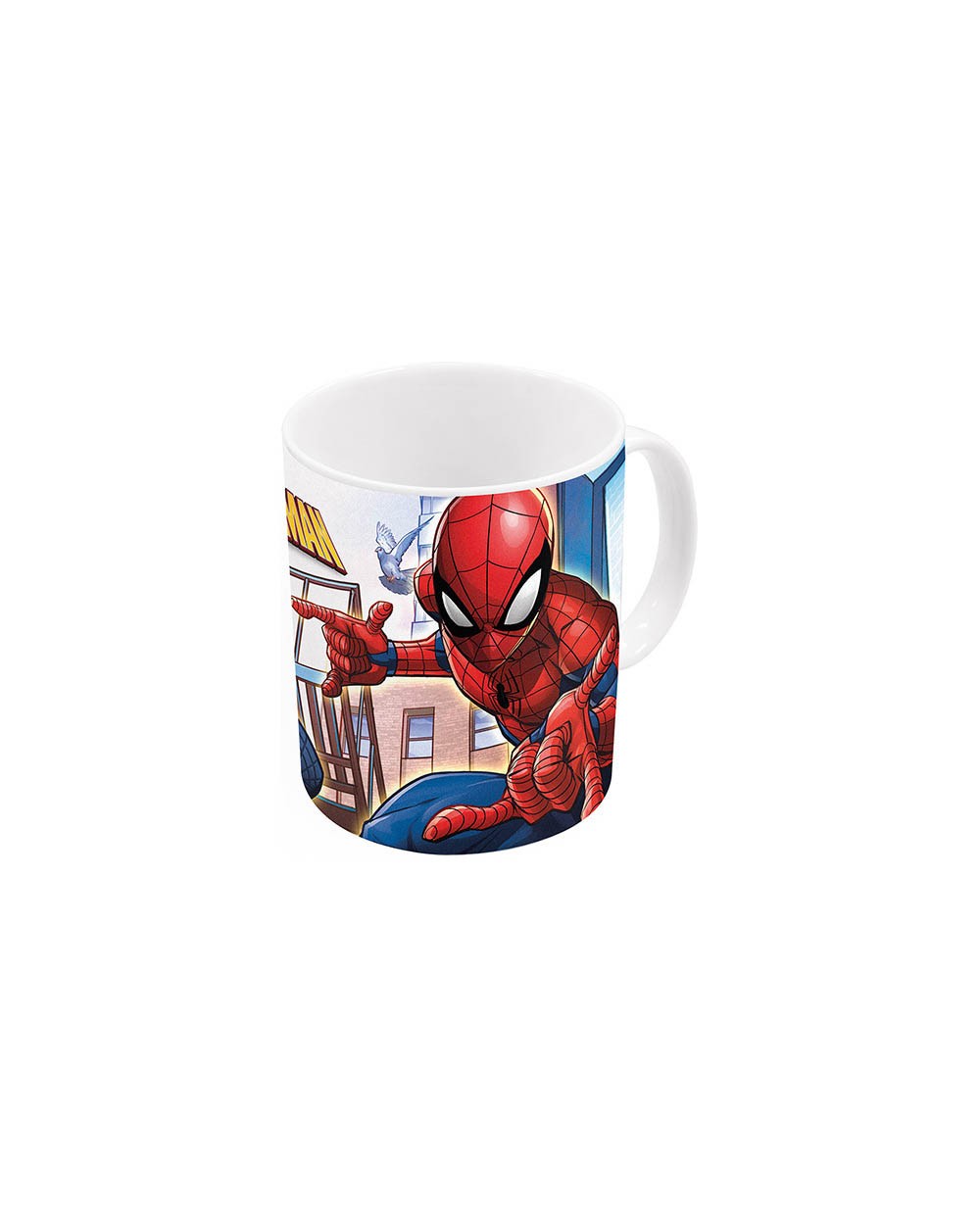 Taza grande safta escolar 325 ml 117x87x100 mm spider man great power