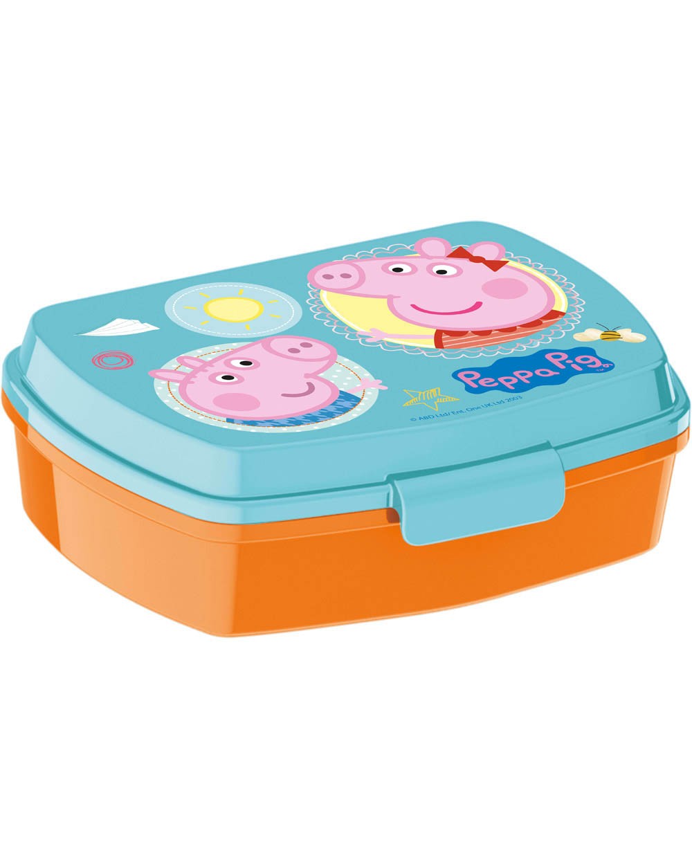 Sandwichera safta escolar 170x133x56 mm peppa pig having fun