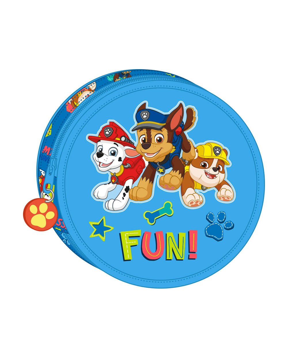 Plumier escolar safta con cremallera 18 piezas 210x35 mm paw patrol friendship