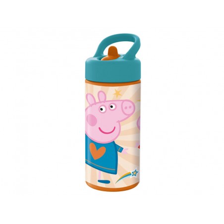 Botella escolar safta 410 ml 74x64x178 mm peppa pig having fun