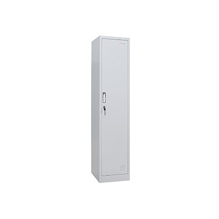 Taquilla metalica sie 1 puerta modulo continuacion gris texturizado 1830x450x380 mm