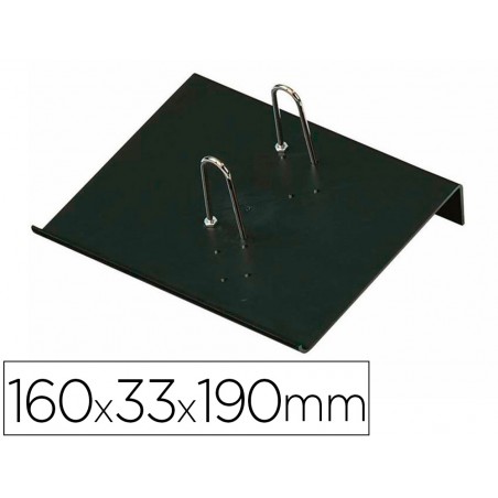 Portacalendario plastico faibo para bloc bufete 100 reciclable color negro 160x33x190 mm