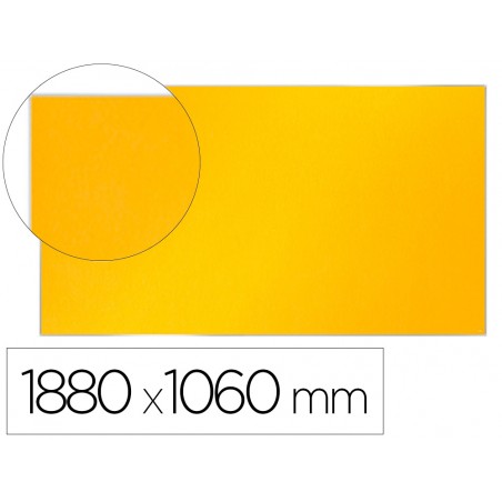 Tablero de anuncios nobo impression pro fieltro amarillo formato panoramico 85 1880x1060 mm