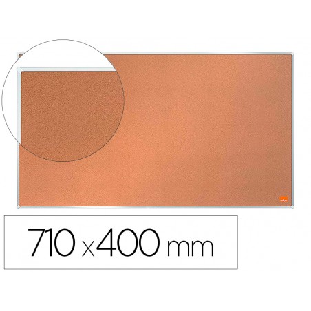 Tablero de anuncios nobo impression pro corcho formato panoramico 32 710x400 mm