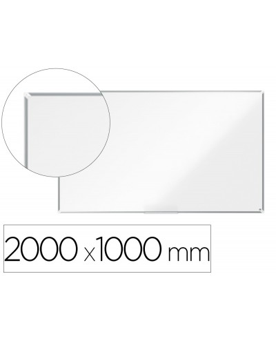 Pizarra blanca nobo premium plus melamina magnetica 2000x1000 mm