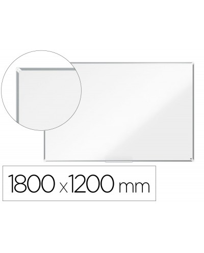 Pizarra blanca nobo premium plus melamina magnetica 1800x1200 mm