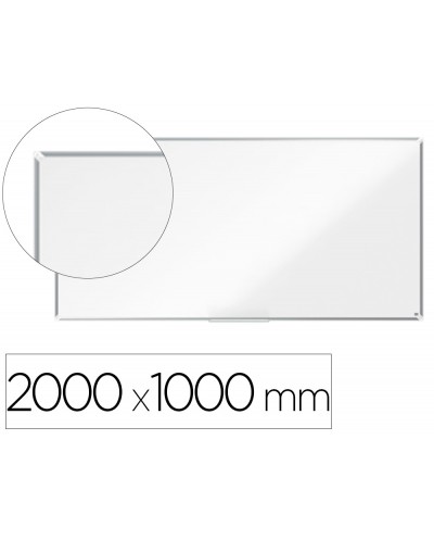 Pizarra blanca nobo premium plus acero lacado magnetica 2000x1000 mm