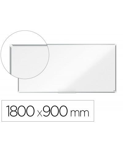 Pizarra blanca nobo premium plus acero lacado magnetica 1800x900 mm