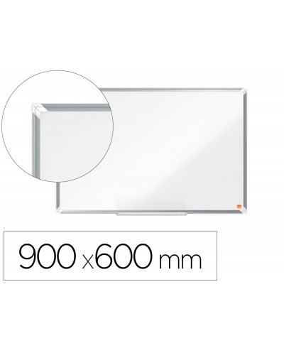 Pizarra blanca nobo premium plus acero lacado magnetica 900x600 mm