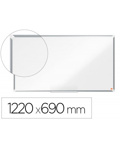 Pizarra blanca nobo premium plus acero lacado formato panoramico 55 magnetica 1220x690 mm