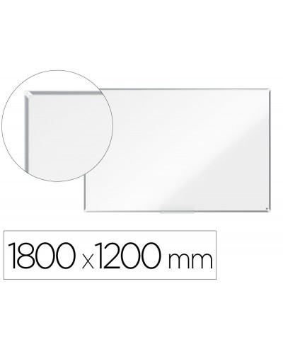 Pizarra blanca nobo premium plus acero vitrificado magnetica 1800x1200 mm