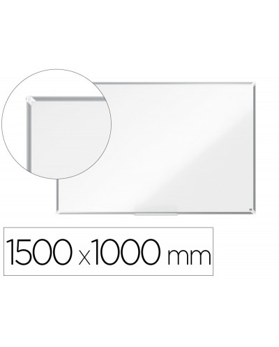 Pizarra blanca nobo premium plus acero vitrificado magnetica 1500x1000 mm