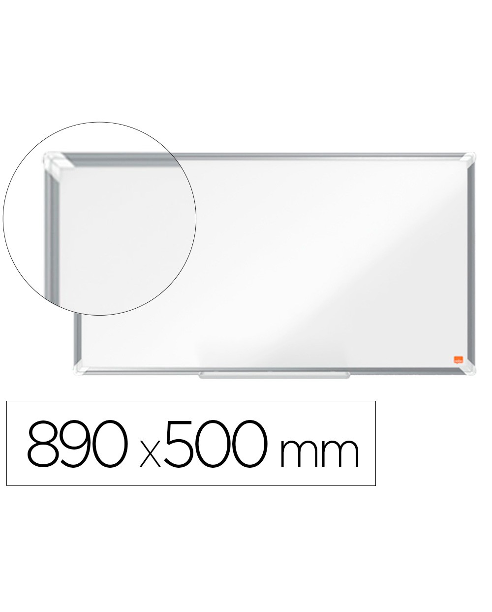 Pizarra blanca nobo premium plus acero vitrificado formato panoramico 40 magnetica 890x500 mm