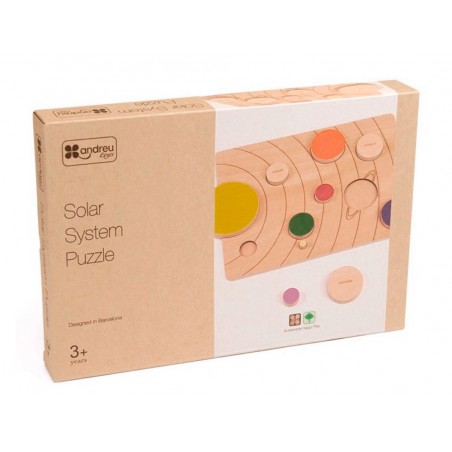 Juego didactico andreutoys sistema solar madera