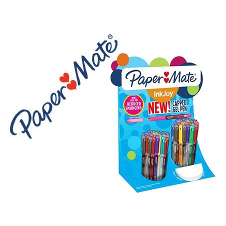Boligrafo paper mate inkjoy gel 600 expositor de 60 unidades colores surtidos