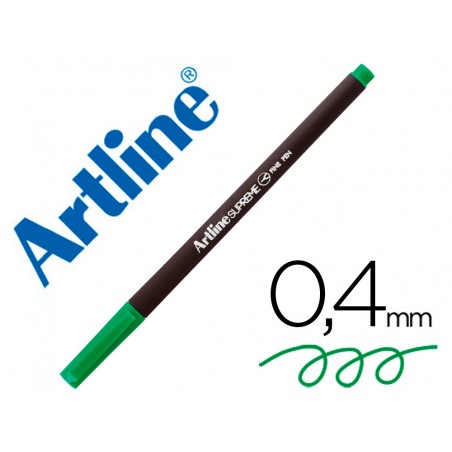 Rotulador artline supreme epfs200 fine liner punta de fibra verde manzana 04 mm
