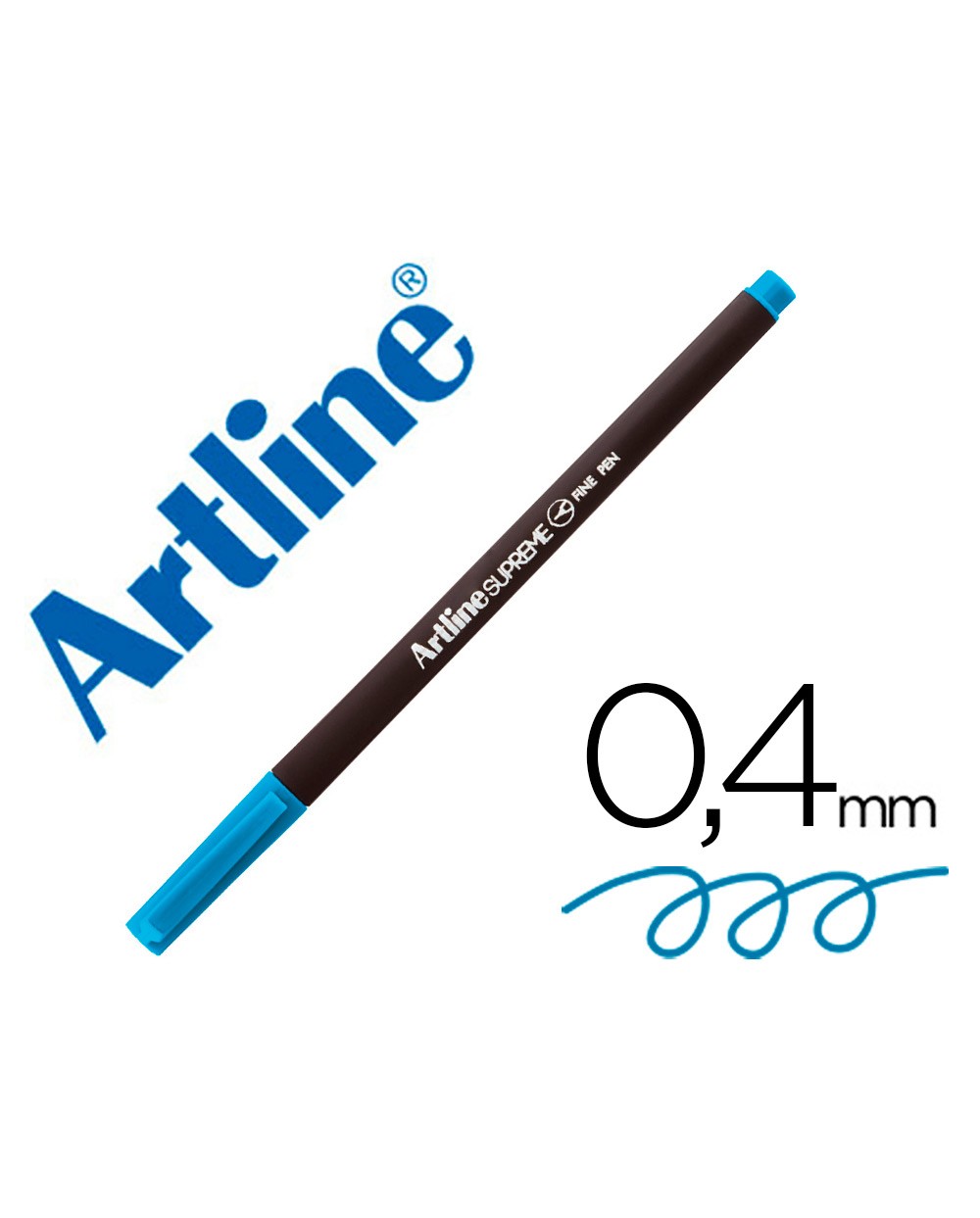 Rotulador artline supreme epfs200 fine liner punta de fibra azul celeste 04 mm