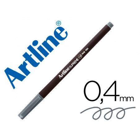 Rotulador artline supreme epfs200 fine liner punta de fibra gris 04 mm