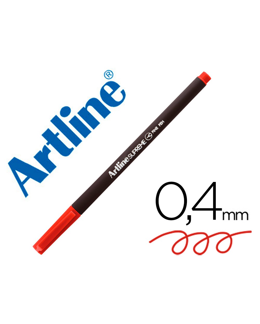 Rotulador artline supreme epfs200 fine liner punta de fibra rojo oscuro 04 mm