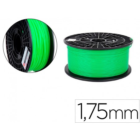 Filamento 3d colido pla luminoso 175 mm 1 kg verde