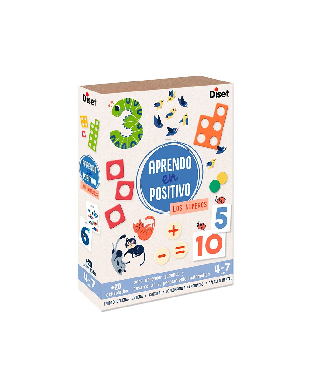 Juego diset didactico aprendo en positivo los numeros