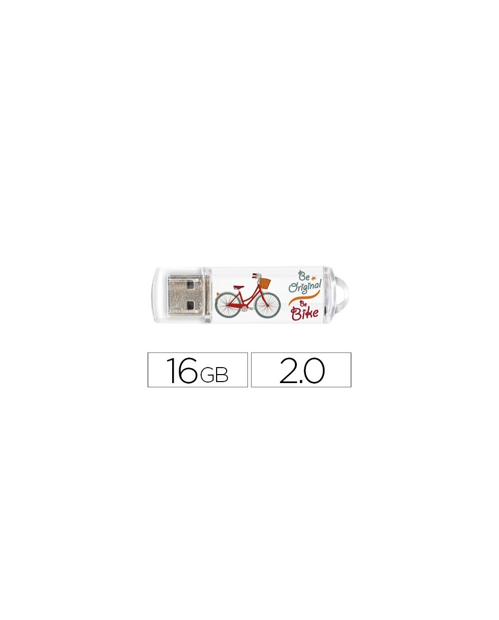 Memoria usb techonetech flash drive 16 gb 20 be bike