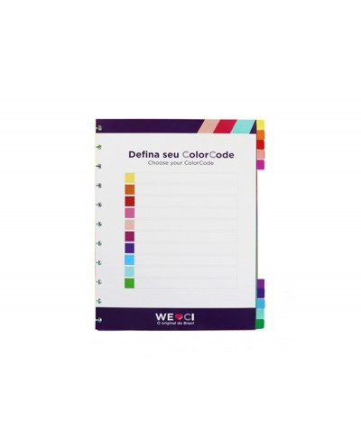 Separadores cuaderno inteligente color code grande