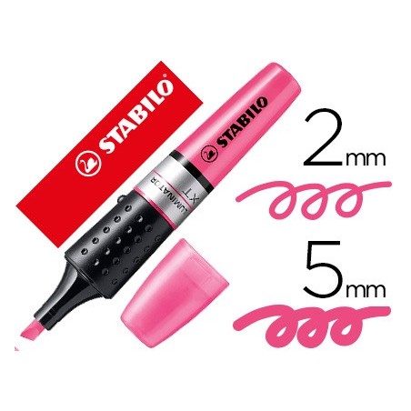 Rotulador stabilo boss luminator rosa tinta liquida