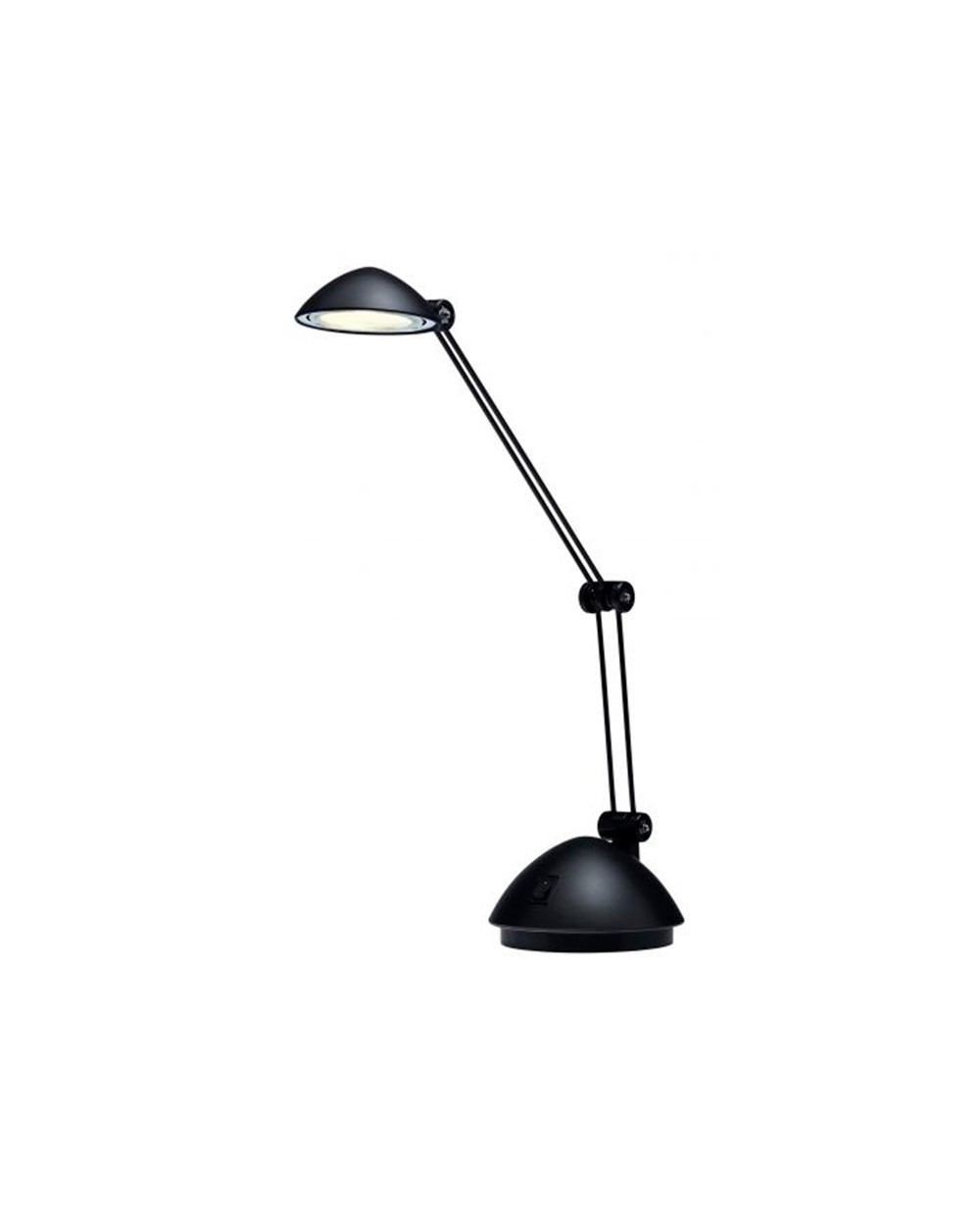 Lampara de oficina archivo 2000 con brazo doble articulado regulable en altura led 3w color negro