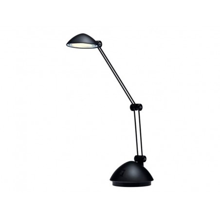 Lampara de oficina archivo 2000 con brazo doble articulado regulable en altura led 3w color negro