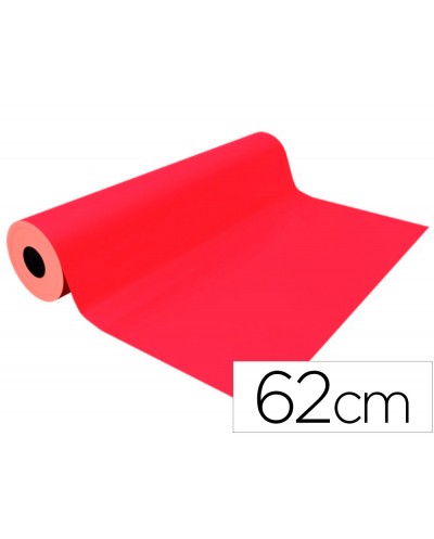 Papel de regalo basika metalizado rojo bobina 62 cm