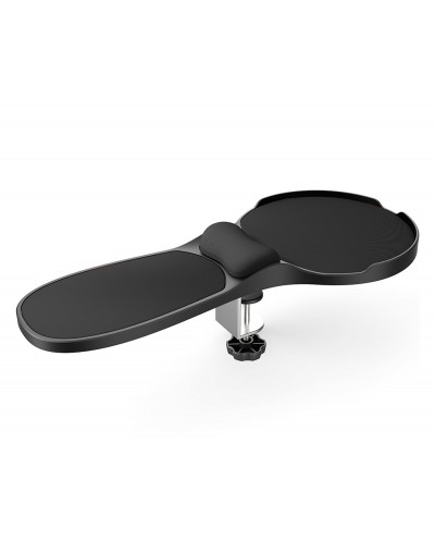 Reposabrazos ergonomico q connect con alfombrilla de raton y apoyo de muneca color negro 220x140x480 mm