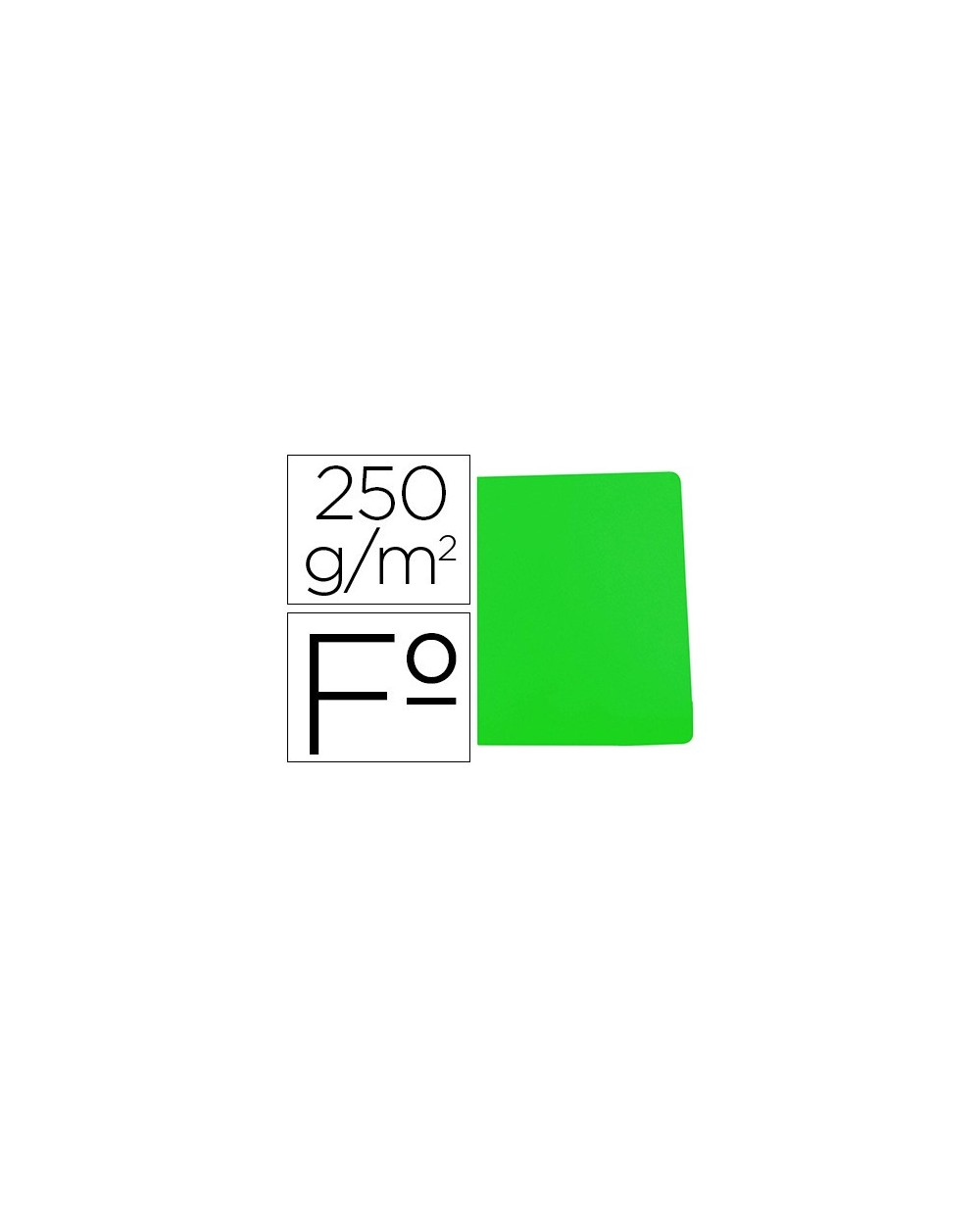 Subcarpeta cartulina gio simple intenso folio verde 250g m2