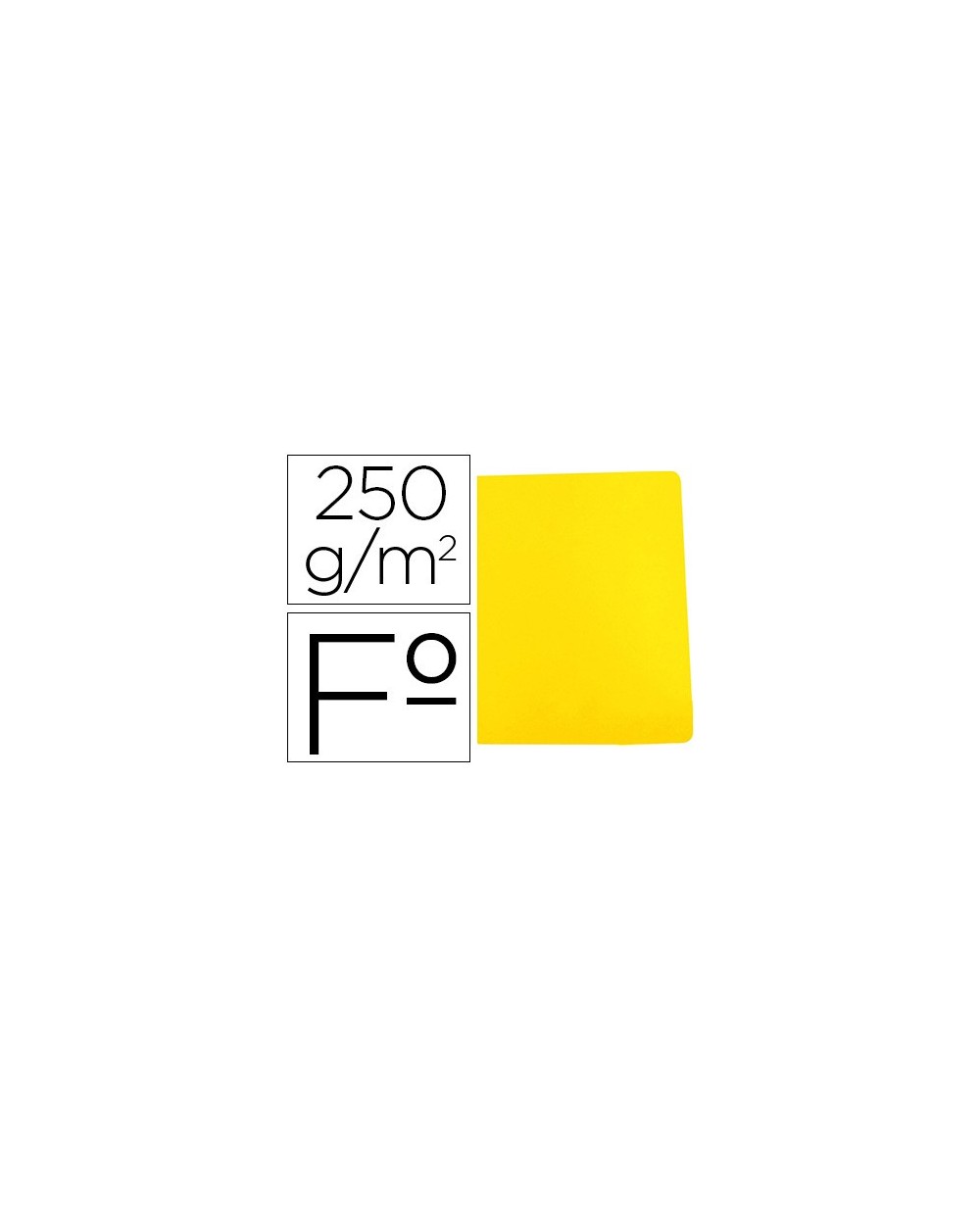 Subcarpeta cartulina gio simple intenso folio amarillo 250g m2