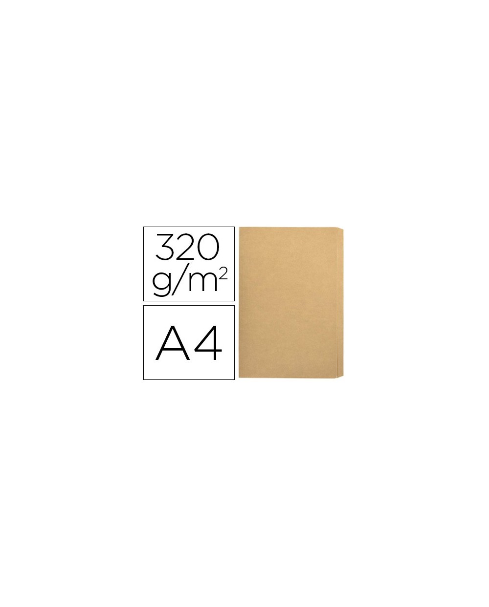 Subcarpeta cartulina gio folio pocket bolsa con solapa intenso kraft bicolor 320g m2