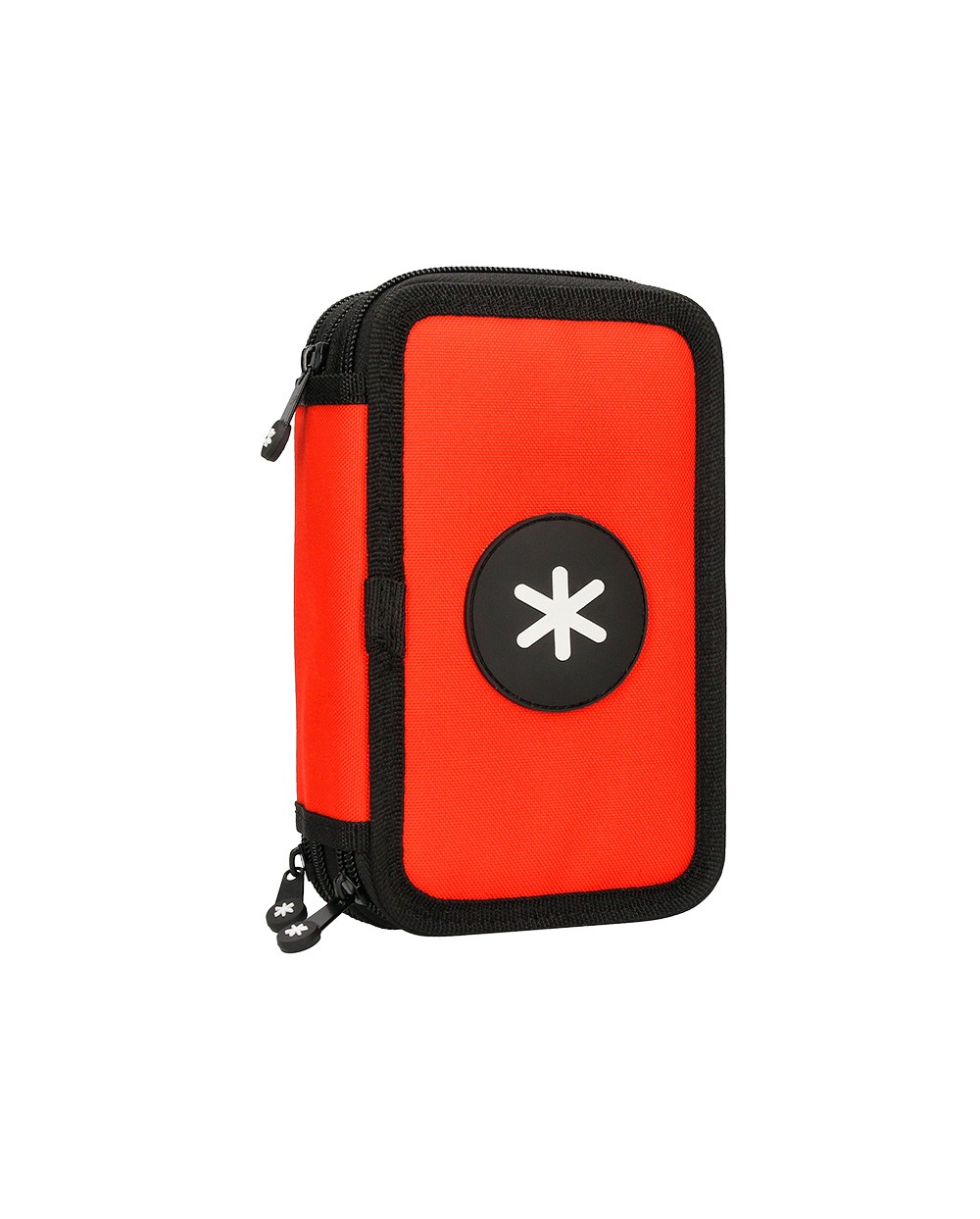 Plumier escolar antartik triple color rojo 36 piezas