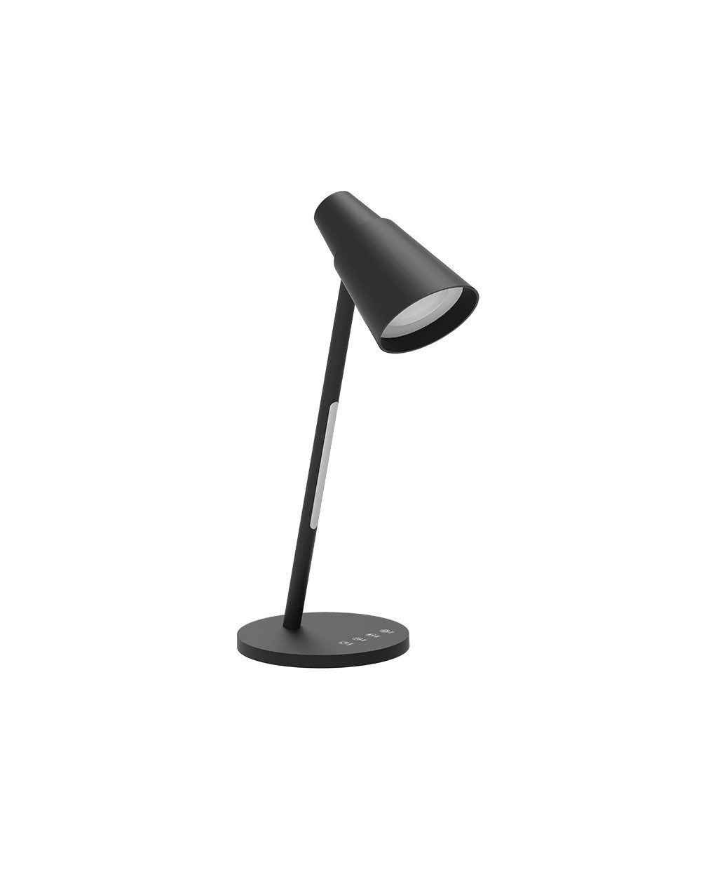 Lampara de oficina q connect sobremesa abs tactil 6w 32 led 150lm color negro