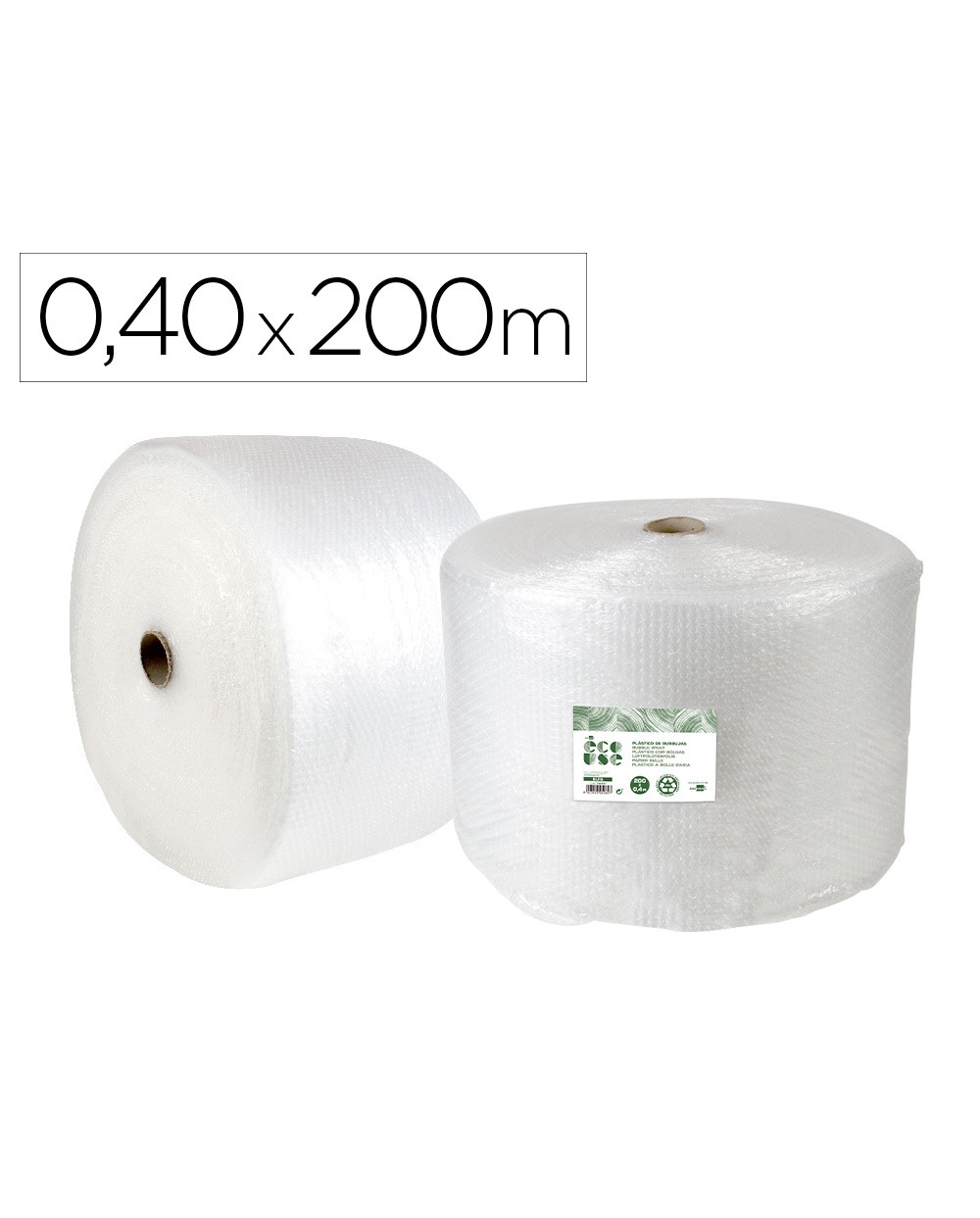 Plastico burbuja liderpapel ecouse 040x200m 30 de plastico reciclado