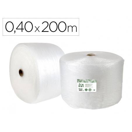 Plastico burbuja liderpapel ecouse 040x200m 30 de plastico reciclado