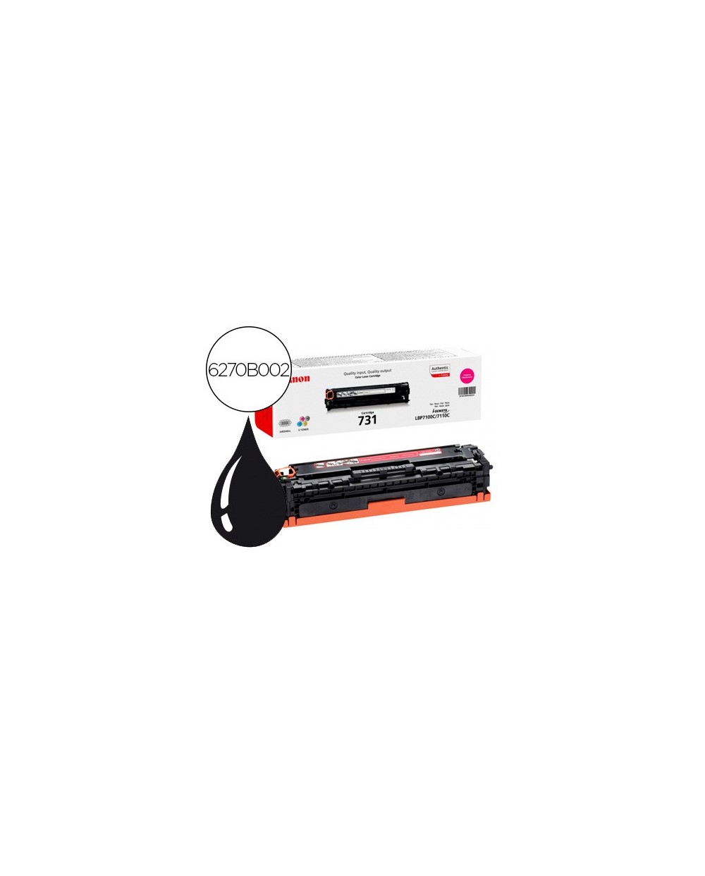 Toner canon 731 m i sensys lbp7100cn lbp7110cw mf623cn mf628cw mf8230cn mf8280cw magenta 1500