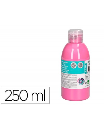 Pintura acrilica liderpapel bote de 250 ml rosa
