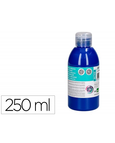 Pintura acrilica liderpapel bote de 250 ml azul ultramar