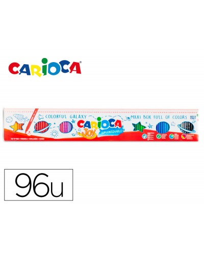 Rotulador carioca joy metro caja de 96 unidades colores surtidos