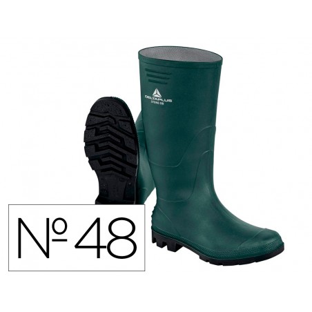 Botas deltaplus de seguridad stone pvc verde suela de tacos talla 48