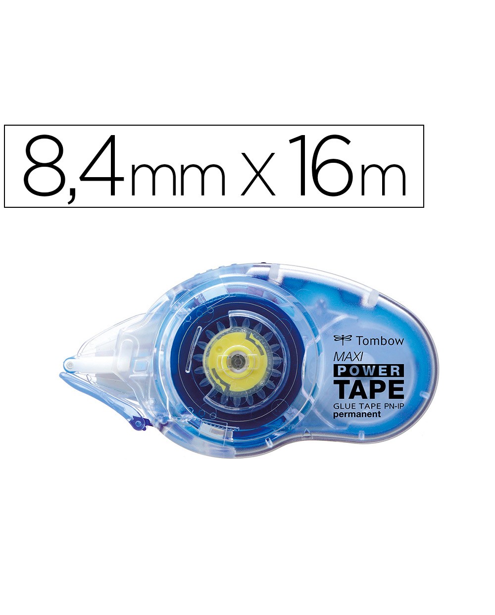 Cinta adhesiva tombow maxi power tape permanente 84 mm x 16 m