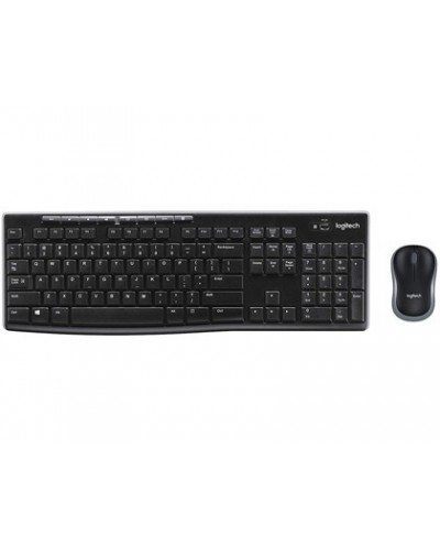 Set teclado raton logitech mk270 inalambrico negro