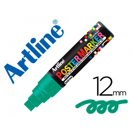 Rotulador artline poster marker epp 12 punta redonda 12 mm color verde