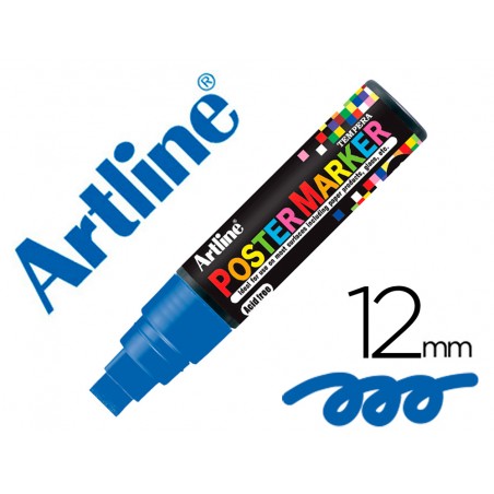 Rotulador artline poster marker epp 12 punta redonda 12 mm color azul