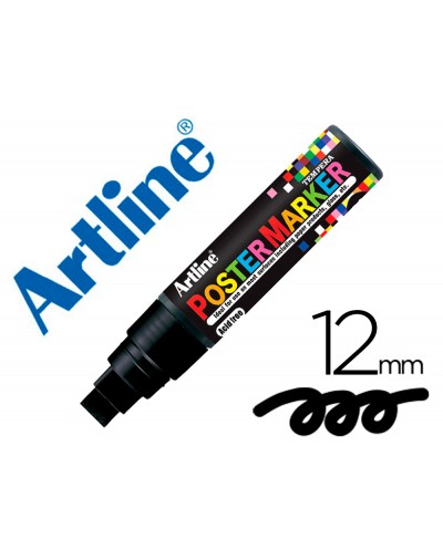 Rotulador artline poster marker epp 12 punta redonda 12 mm color negro